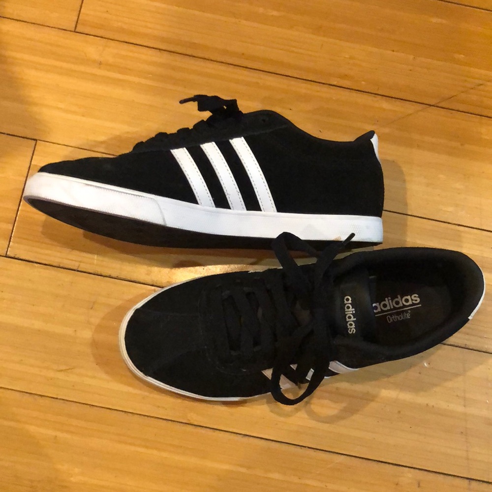 Black suede adidas